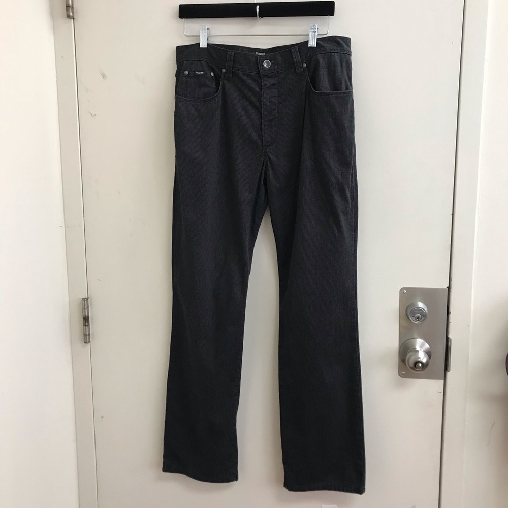 Bugatti Cordoba Men's “Corduroy”Pants in Dark Gray 34x32